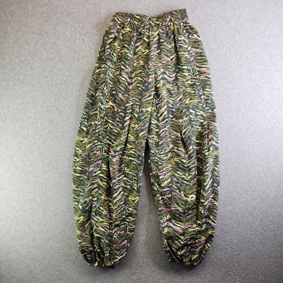 Free People Pants Womens XS Green Zebra Zephyr Balloon FP Movement Hi Rise - Picture 11 of 12